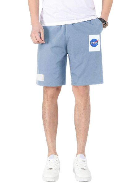 

men letter graphic shorts p1ui#, White;black