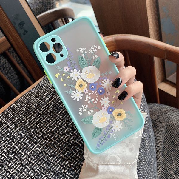 Blumen-Handyhüllen für iPhone 13 12 11 Pro XS MAX XR X 6 6S 7 8 Plus 8plus Handys Floral Soft Tpu Cover