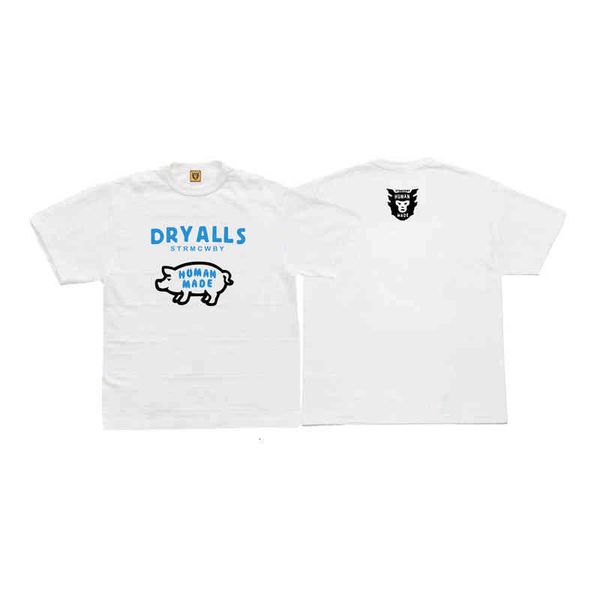 

designer men's t-shirt dry all strmcway piggy printed slub cotton men's and women's short sleeve t-shirt, White;black