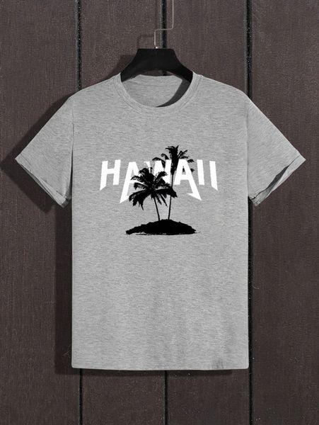 

men plants & letter graphic tee j4ty#, White;black