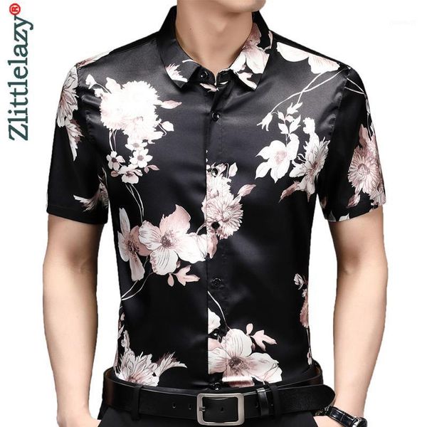 Homens Casual Camisas 2022 Designer Floral Mens para Homens Roupas Coreano Moda Verão Camisa de Manga Curta Camisa Vestido de Luxo Vestidos Jersey 21