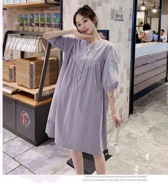 

summer loose women dress j220628, White