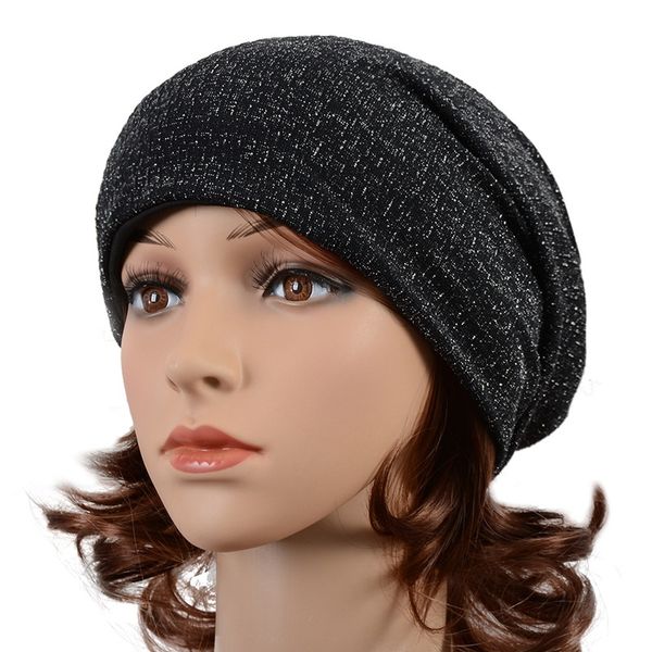 

fashion cap spring winter black gray hat women beanies caps, Blue;gray