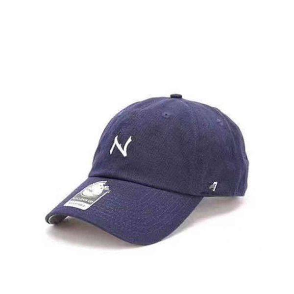 

2022 new men's and women's baseball caps classic embroidered letter n casual hat couples with the same outdoor y sun s3, Blue;gray