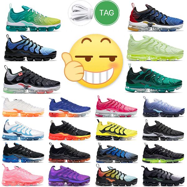 

2022 tn running shoes man and woman triple black hyper blue bubblegum lemon lime violet midnight navy-1 fireberry psychic pink metallic gold