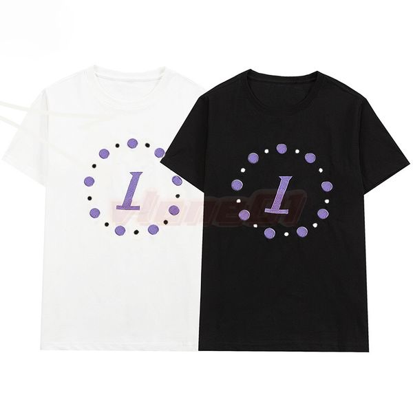 

designer men womens t shirts fashion embroidery logo black tees mens short sleeve casual asian size s-2xl, White;black