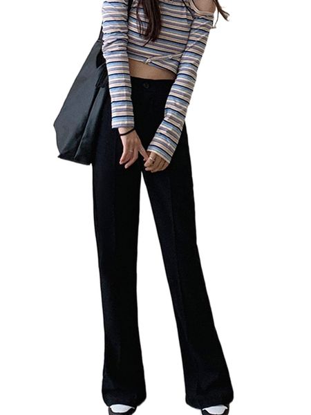 

honeyspot solid flare leg suit pants r3hr#, White;black