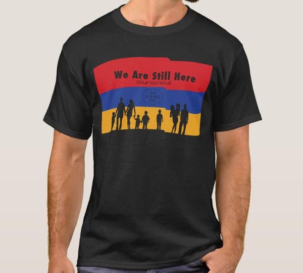 

men's t shirts "we are still here". never forget 4-24-1915. armenian genocide commemorative shirt. cotton casual t-shirts loo, White;black