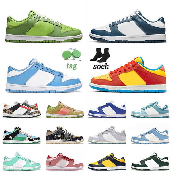 

2022 sb dunks skate low running shoes mens women size 13 valerian blue bart simpson unc orange paisley grey fog outdoor sports, Black