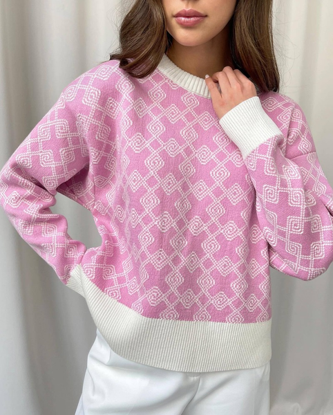 

geometric figure pullover sweater women spring/autumn new ins casual trend solid color sweater korean fashion commuter sweater, White;black