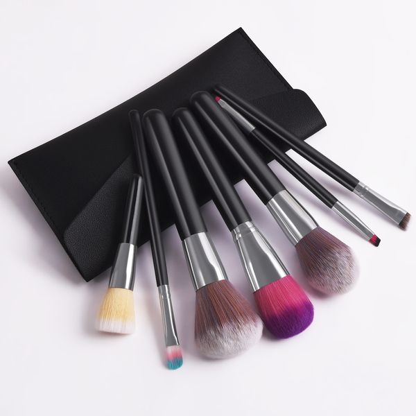 

7pcs makeup brush set beauty tools wooden brush handle brushes kits