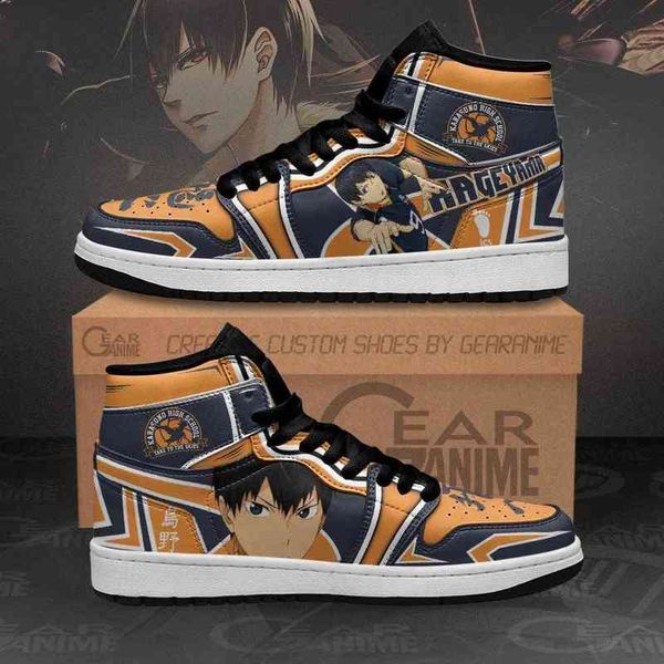 

karasuno kageyama tobio sneakers haikyuu anime shoes, Black