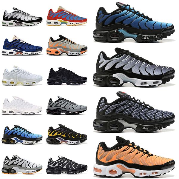 

tn plus men trainers running shoes orange black white gradients silver yellow sneakers sports trainers tns shoe stargazing france hyper jade, White;red