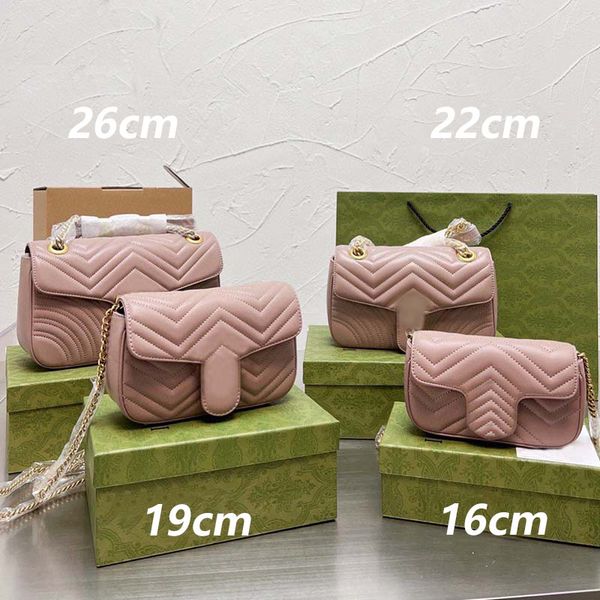 

flap messenger shoulder bag marmont chain crossbody bags corrugated quilted genuine leather heart-shaped interior zip pocket cluth handbags