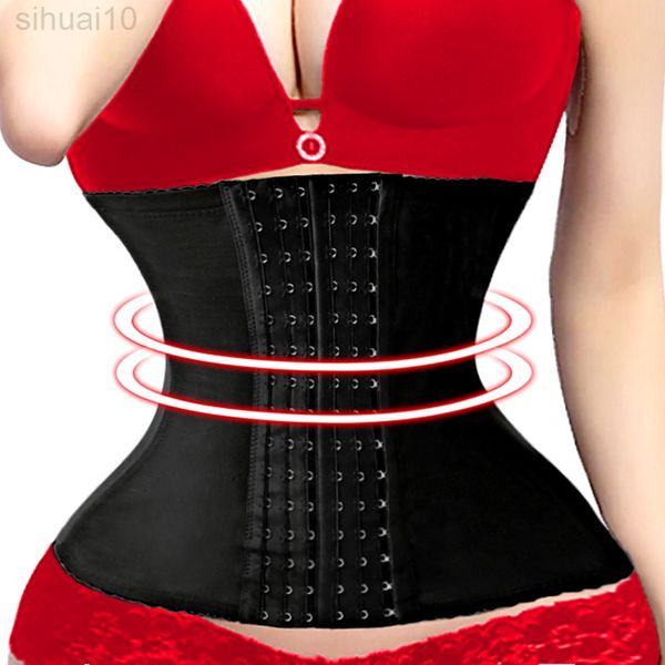 

5xl 6xl slimming waist trainer underwear women dress shapewear body shaper fajas girdles waist cincher corset 6 hook strap l220802, Black;white