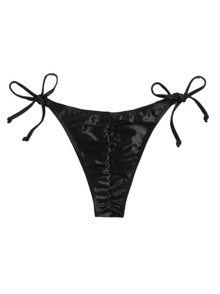 

plain tie side bikini bottom e1iy#, White;black