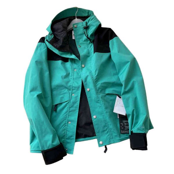 

designers retro 1986 mountain jacket n+k co-branded light jacket hooded outdoor embroidery ski clothes coat men's and women's same, Black;brown