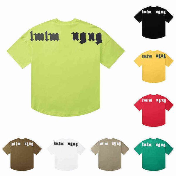 

tshirts summer mens womens designers t shirts loose palms tees fashion brands man s casual shirt luxurys clothing shorts sleeve clothes1, White;black