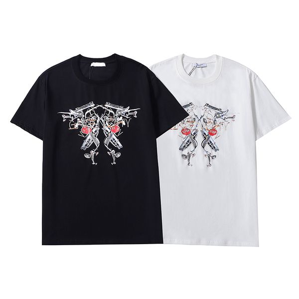 

designer brand summer mens designer t shirt fashion brands womens loose tees luxury couples street hip hop short sleeve tshirt size m-xxxl, White;black