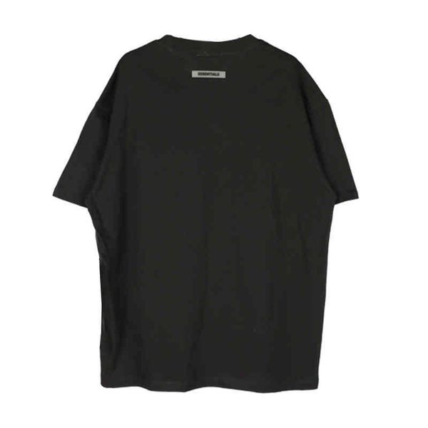 

50% discount bagsessentials bear of god fog season 7 multi thread adhesive letter short sleeve t-shirt, White;black