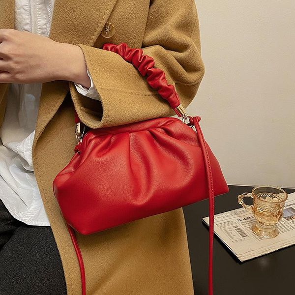 Вечерние сумки, дамы на плечо, сумка, сплошная цветовая сумочка в западном стиле текстура маленькая сахе