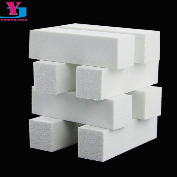 

5pcs lot nail buffer block white polish art tools for manicure pedicure acessorioes sand surface sponge lixa de unha maniku 220705