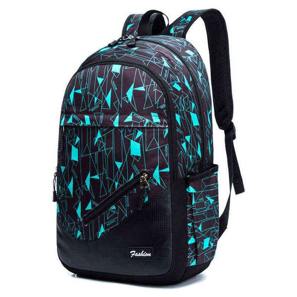 

children printing school backpack large-capacity orthopedic schoolbag for boys girls lapbackpacks teenage nylon school bags aa220316