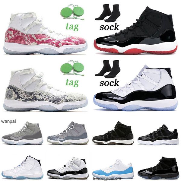 

new fashion jumpman basketball 11 11s snakeskin pink bred high university blue cool grey heiress black stingray womens sneakers me og design