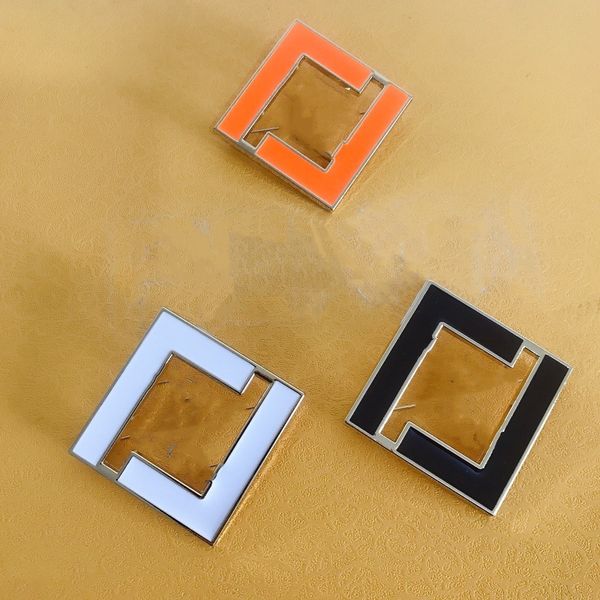 

european and american multicolor letter brooch temperament personality simple suit wild women's accessories fast delivery, Gray