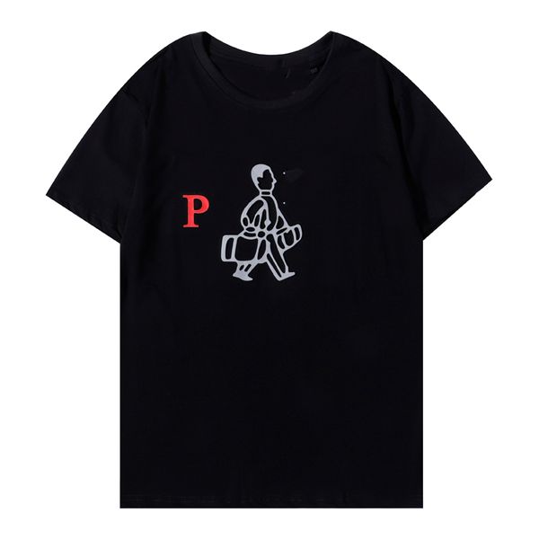 

2022 men's t-shirts letter logo three-dimensional bump reflective fashion casual loose couple designer short-sleeved pullover black and, White;black