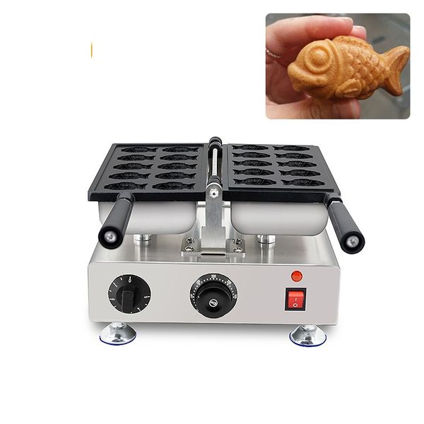 Elettrico Mini Fish Waffle Cone Maker Piccolo Taiyaki Attrezzatura per la lavorazione degli alimenti Macchina Baker Stampo per torta a forma di waffle giapponese che fa attrezzatura per padella