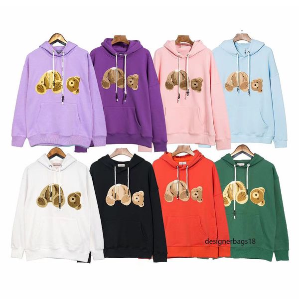

new arrivals men's fashion sweatshirts hoodie broken bear sweater teddy bear terry style men and women size s-xl, Black