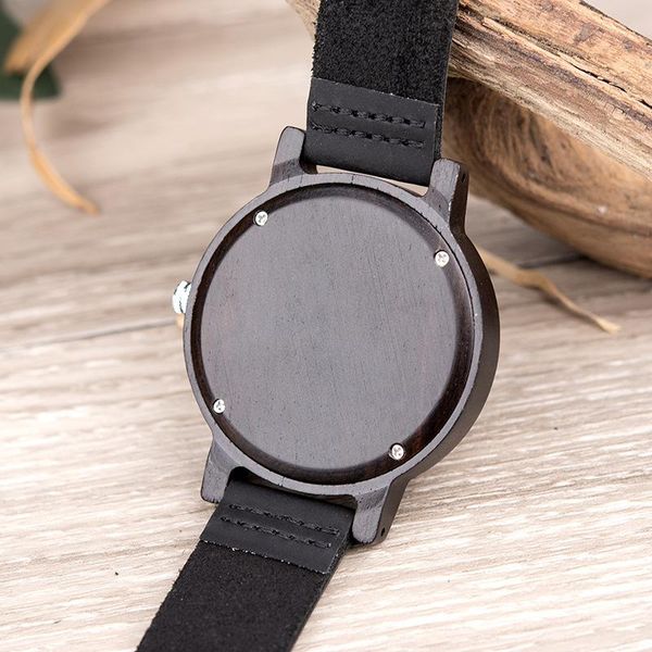 

wristwatches dodo deer sandalwood watch men's japanese quartz movement selling wood, Slivery;brown