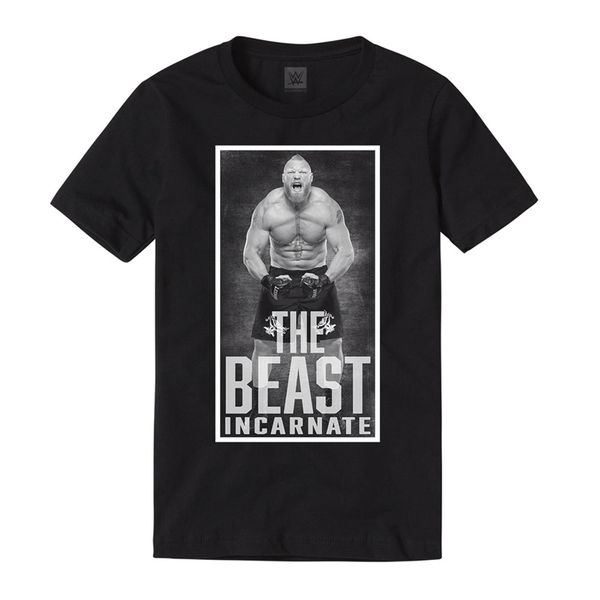 Sommer T Shirt Herren und Frauen Brock Lesnar The Beast Incarnate Portrait“ T-Shirt Übergroße Harajuku Kinder Kleidung 220706