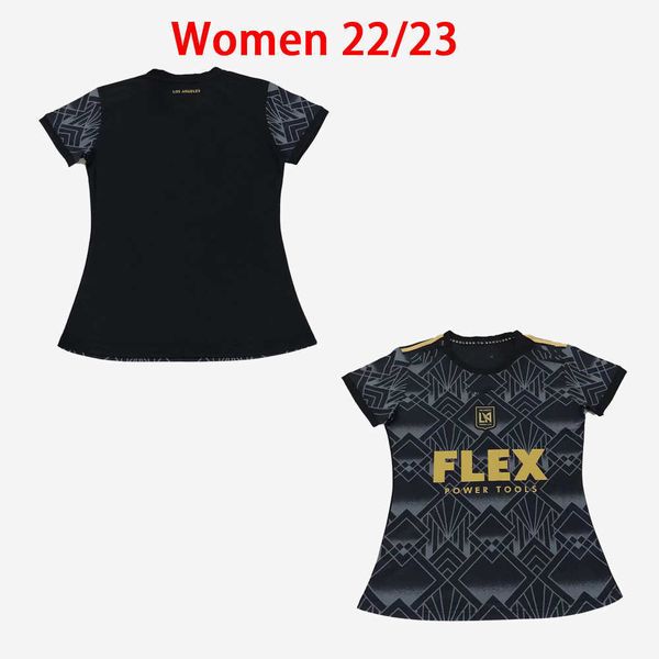 

women 2022 2023 lafc carlos vela soccer jerseys girls kaye zelaya rossi los angeles fc home away third blue mls parley primary 22 23, Black;yellow