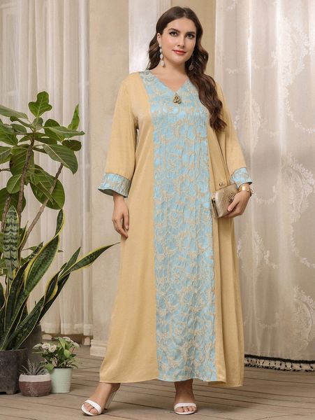 

plus two tone tunic dress s52r#, Black