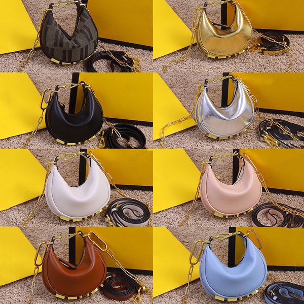 

designer praphy hobo bags small crescent handbag women leather shoulder bag black white pink crossbody bags size 29cm 16.5cm
