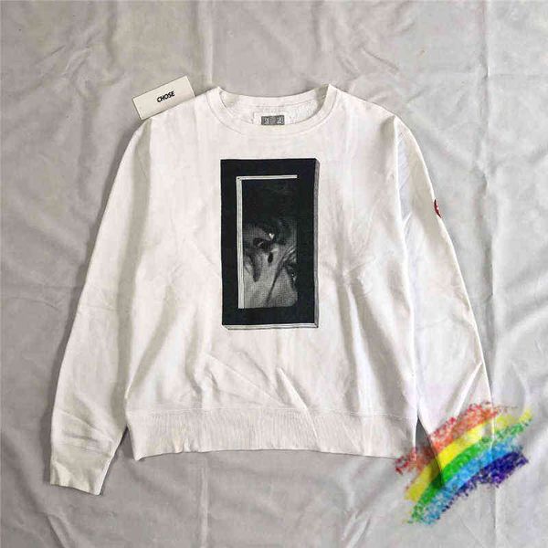 

vintage cavempt ce crewneck men woman crew neck face print sweatshirts cav empt hoodies t220721, Black