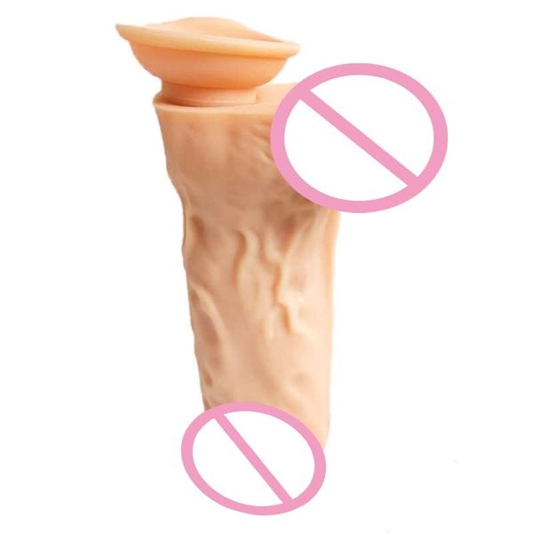 Rivendita Penis Pump Sleeve Silicone Sucker Man Dildio For Women Toys Aldult XXX sexy Vbrator Rubber Dick