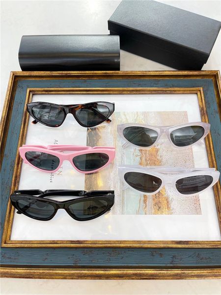 

new designer sunglasses 22ss new b twist cat's eye sunglass ins super personality hip hop bb0207s, White;black