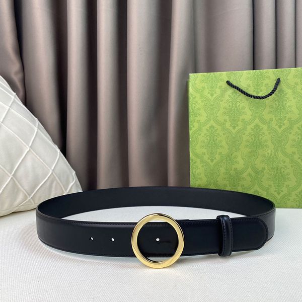 

Fashion Belt Business Casual Accessories Designer Classics Never Go Out of Style Genuine Leather Belts for Man Woman Width 3.8cm 4 Options with Box, As pics