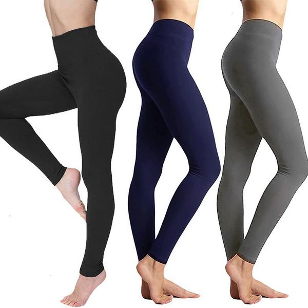 

loozykit womens waist tummy control shaping leggings compression high yoga pants workout slimming solid push up, White;red