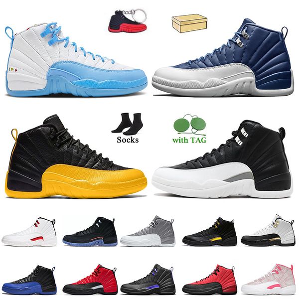 

jumpman 12 women mens basketball shoes with box 12s stealth hyper royal university gold high og men sneakers playoffs french blue reverse fl
