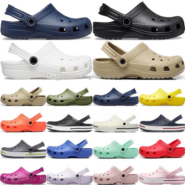 

mens womens shoes triple black white red bule grey croc clog sandals slippers slides croos classic men khaki teal pink yellow green waterpro