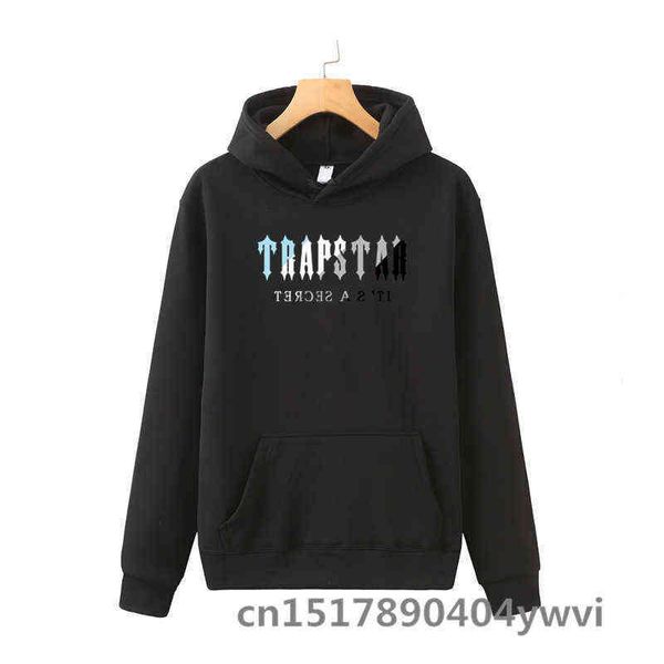 

2022 new men's fall sports pullover oversized harajuku fashion casual trapstar trend brand long sleeve hoodies, Black