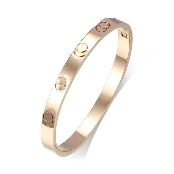 

6mm Charm Bracelets Women Love Bangle Men Luxury Designer Jewelry Stainless Steel Buckle Gift Silver Rose Gold Diamond Bangles Mens Bracelet Cz brand jewelry