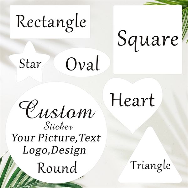 100pcs adesivos personalizados etiqueta branca wedding sticker design kraft assando seu próprio namethank you rótulos 220608
