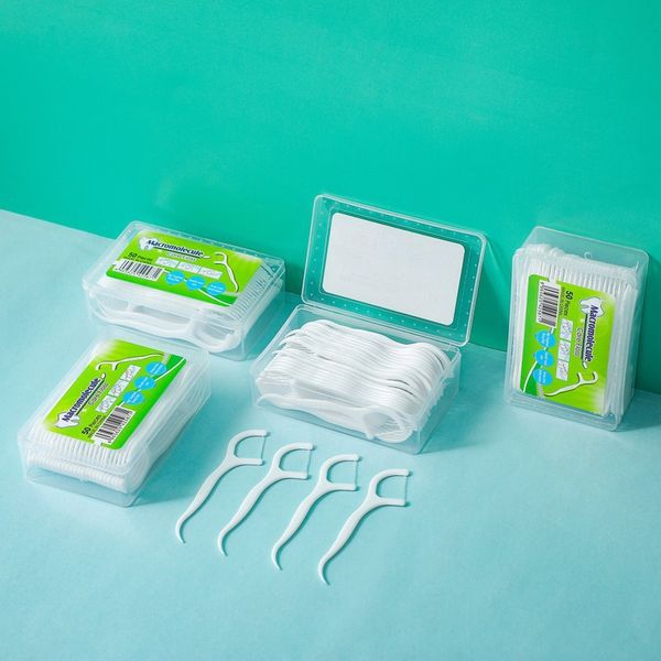 Preço de fábrica Dental Floss escolhe dentes encerados Cuidados orais Triple Limpo Dental Floss picks Dentes encerados