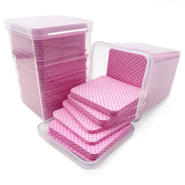 

200pcs wipes paper cotton eyelash glue remover wipe mouth of the bottle prevent clogging cleaner pads lash extension 220524