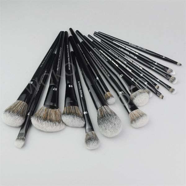 4–16-teiliges schwarzes Make-up-Pinsel-Set, professionelles Naturhaar-Pinsel-Set, Foundation, Puder, Kontur, Lidschatten, Rouge, Make-up-Pinsel 220623